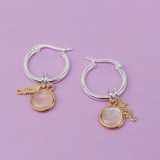 Seahorse Asha Hoop Earrings