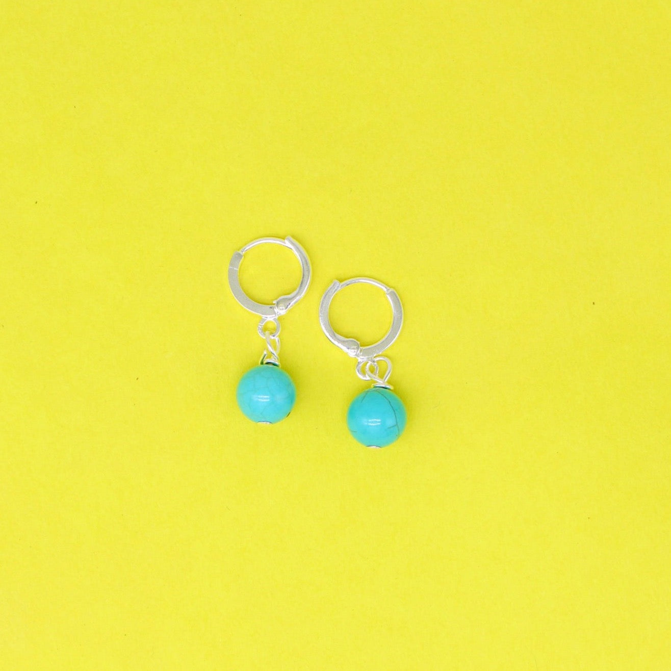 Turquoise Hoop Earrings