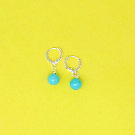 Turquoise Hoop Earrings