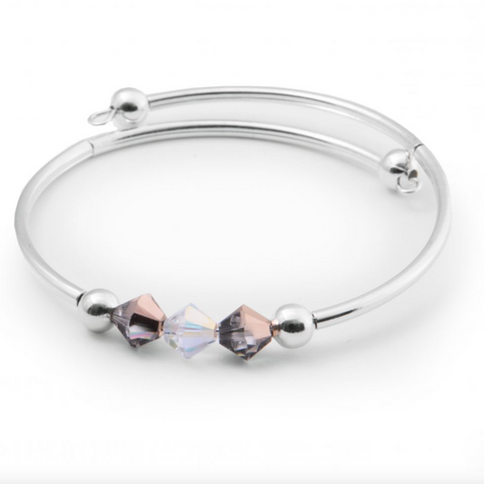 Grey and Black Preciosa Bangle