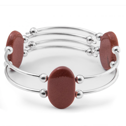 Goldstone Chunky Bangle