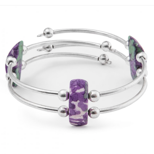 Multicoloured Turquoise Chunky Bangle