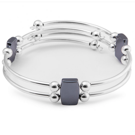 Hematite Chunky Bangle