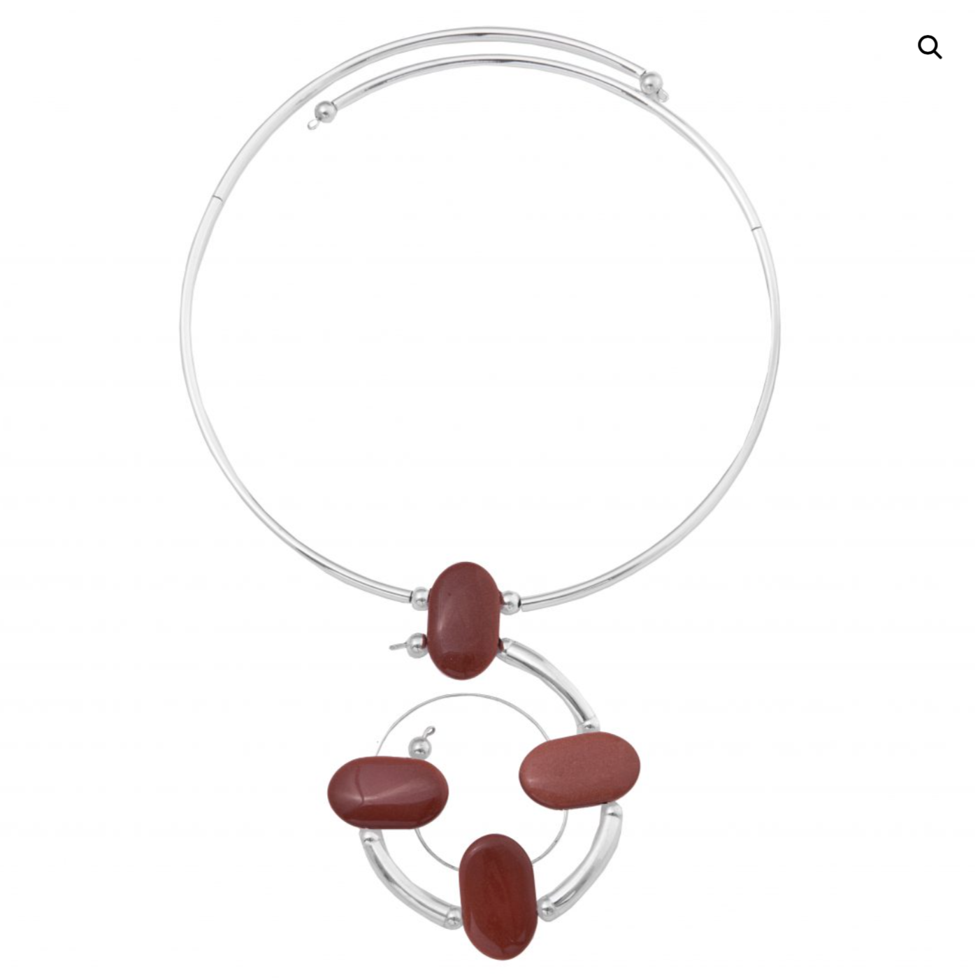 Goldstone Spiral Necklace