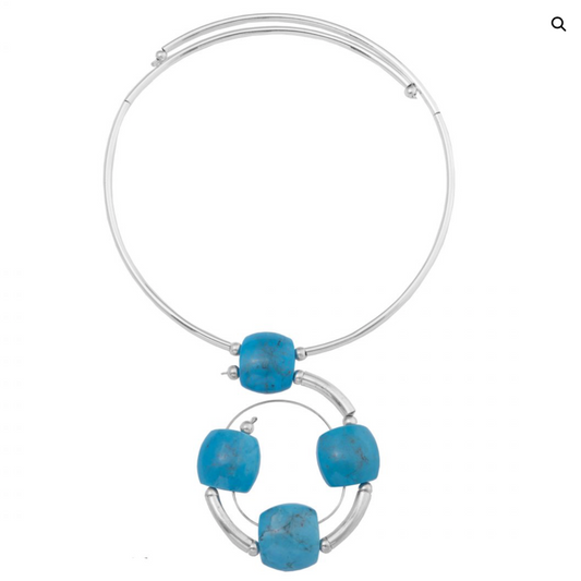 Turquoise Spiral Necklace