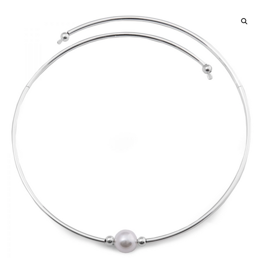 White Pearl Choker