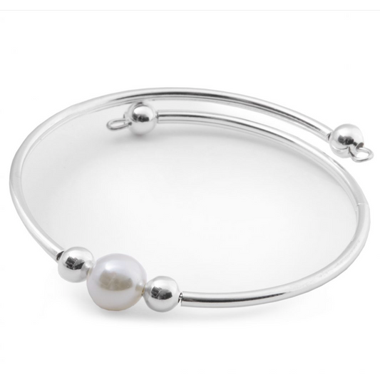White Pearl Bangle