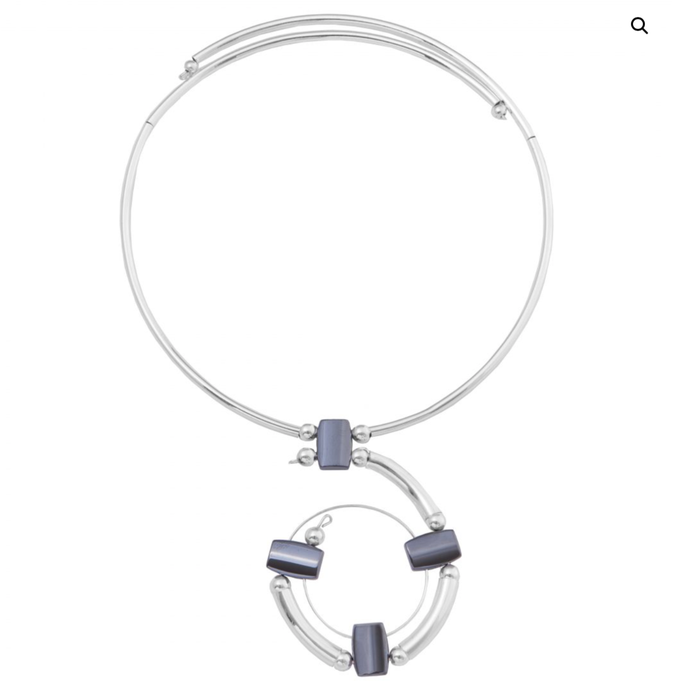 Hematite Spiral Necklace